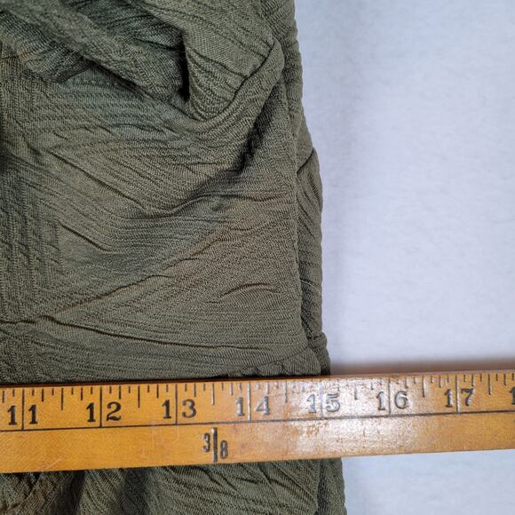 Free People Womens Violet Mini Dress Size Small Green Puff Sleeve Baby Doll Boho - Picture 8 of 9